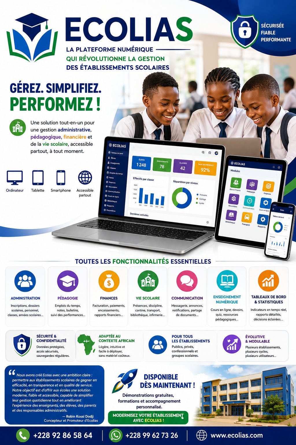 Ecolias — gérez, simplifiez, performez